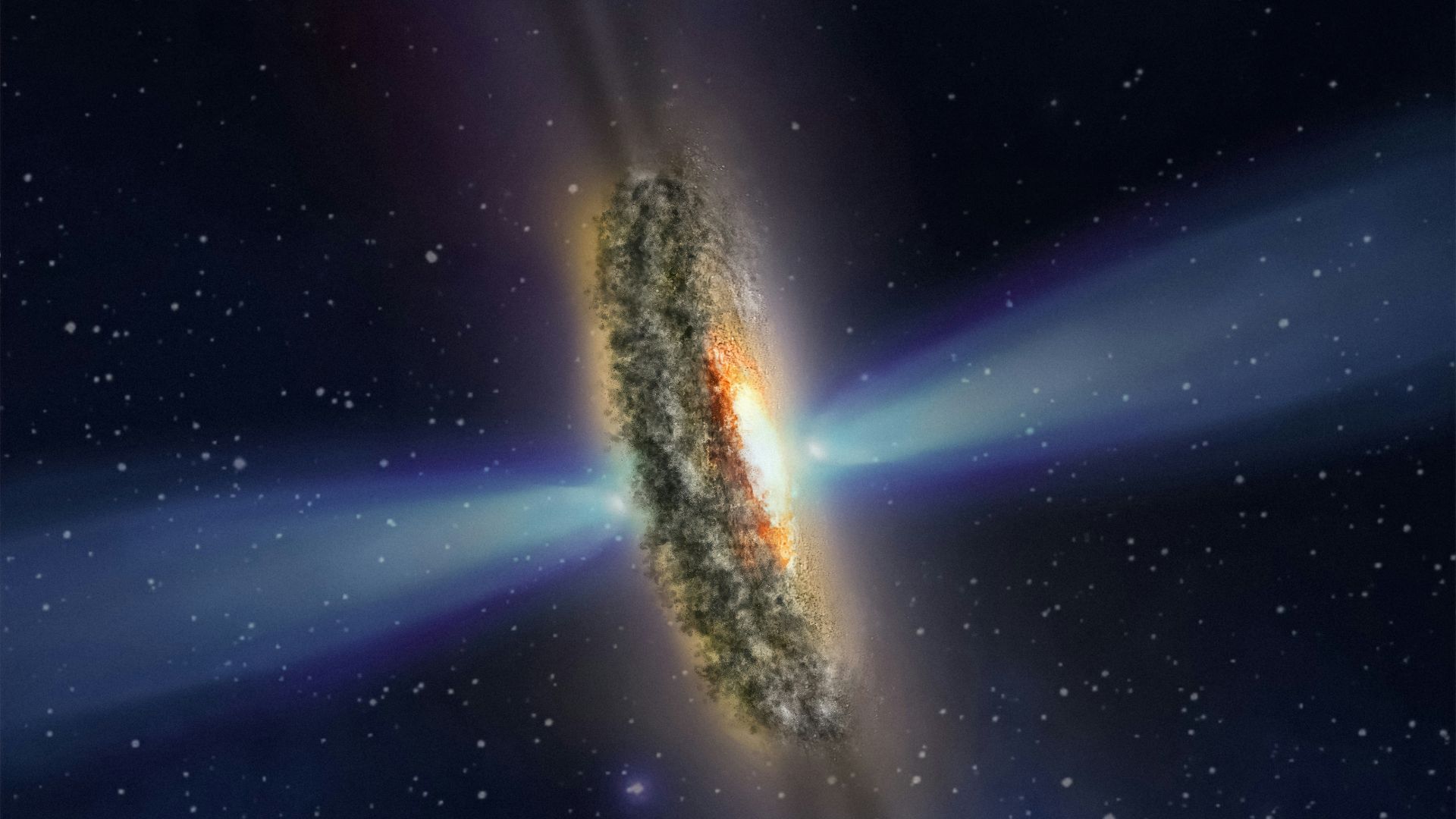 an artist's rendering of a distant object in space