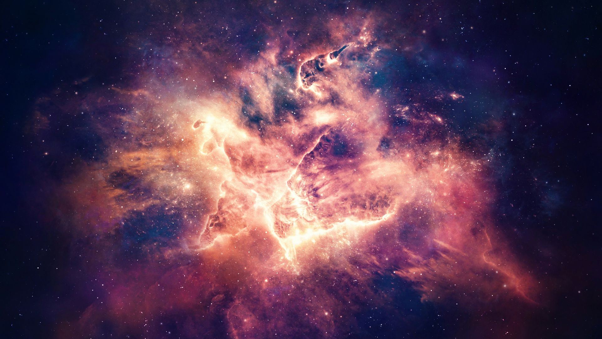 a large star cluster in the middle of a night sky