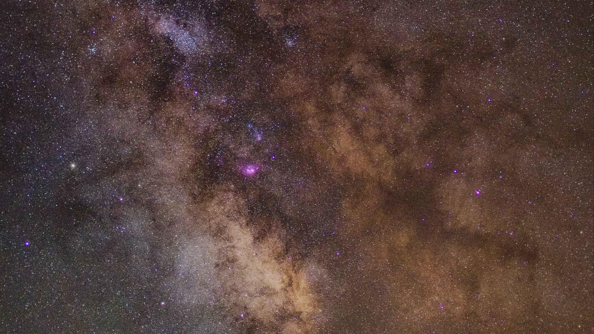 purple and black starry night