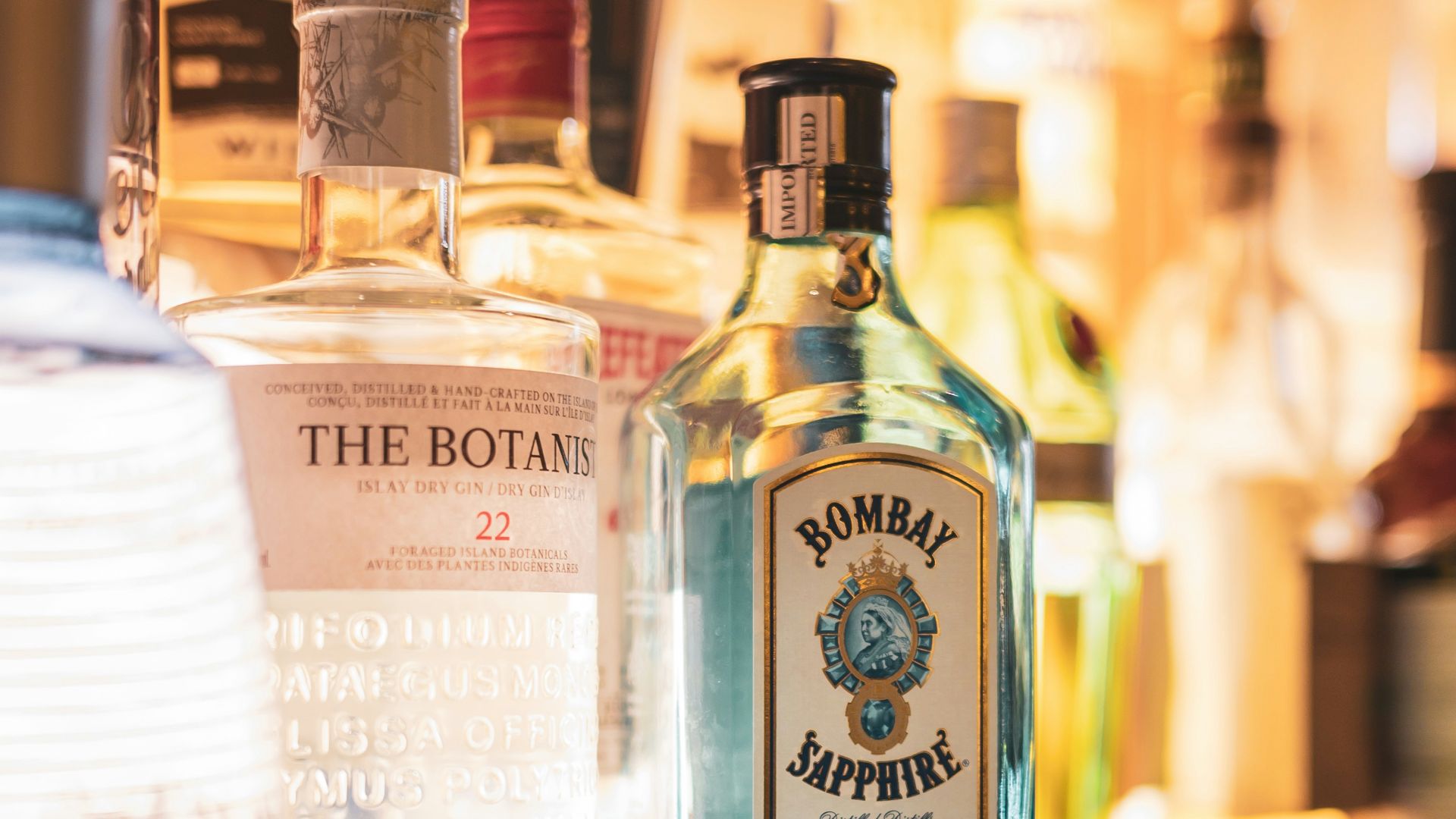 a bottle of wine on a table