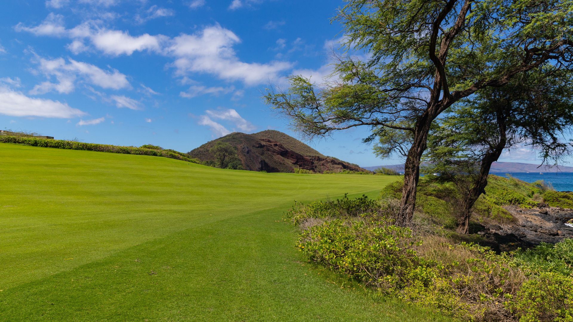File:Maluaka Beach golf course Maui Hawaii (31869246648).jpg