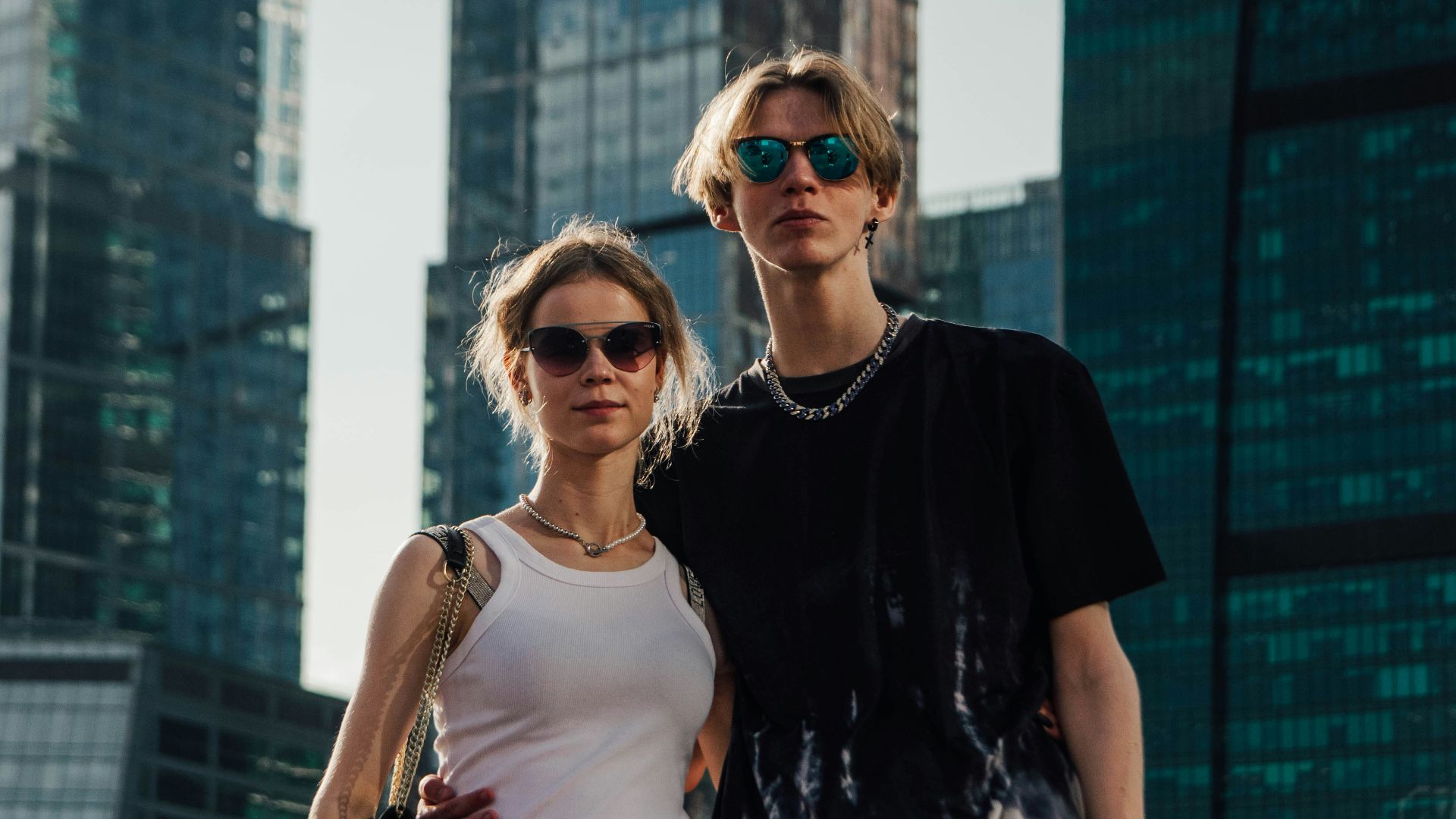 a man and a woman standing next to each other