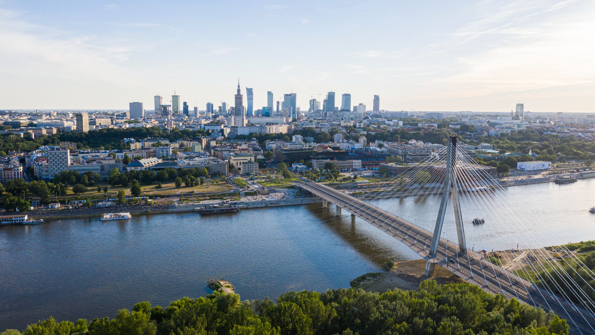 File:Warsaw skyline Świętokrzyski Bridge.jpg