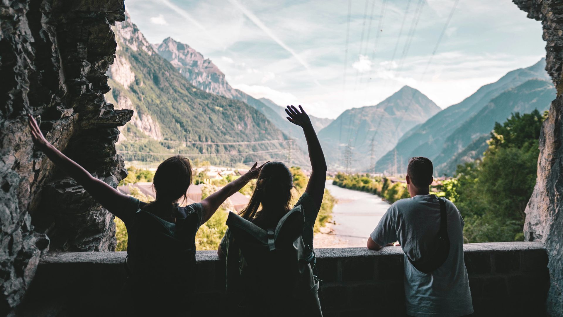 a couple of people standing next to each other