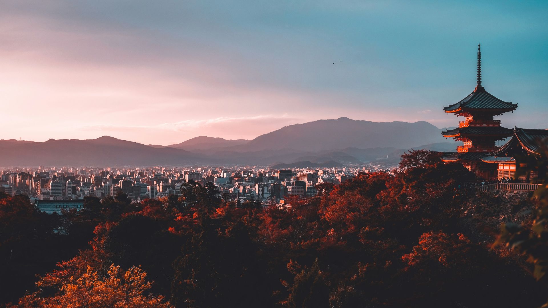 pagoda surrounded by trees