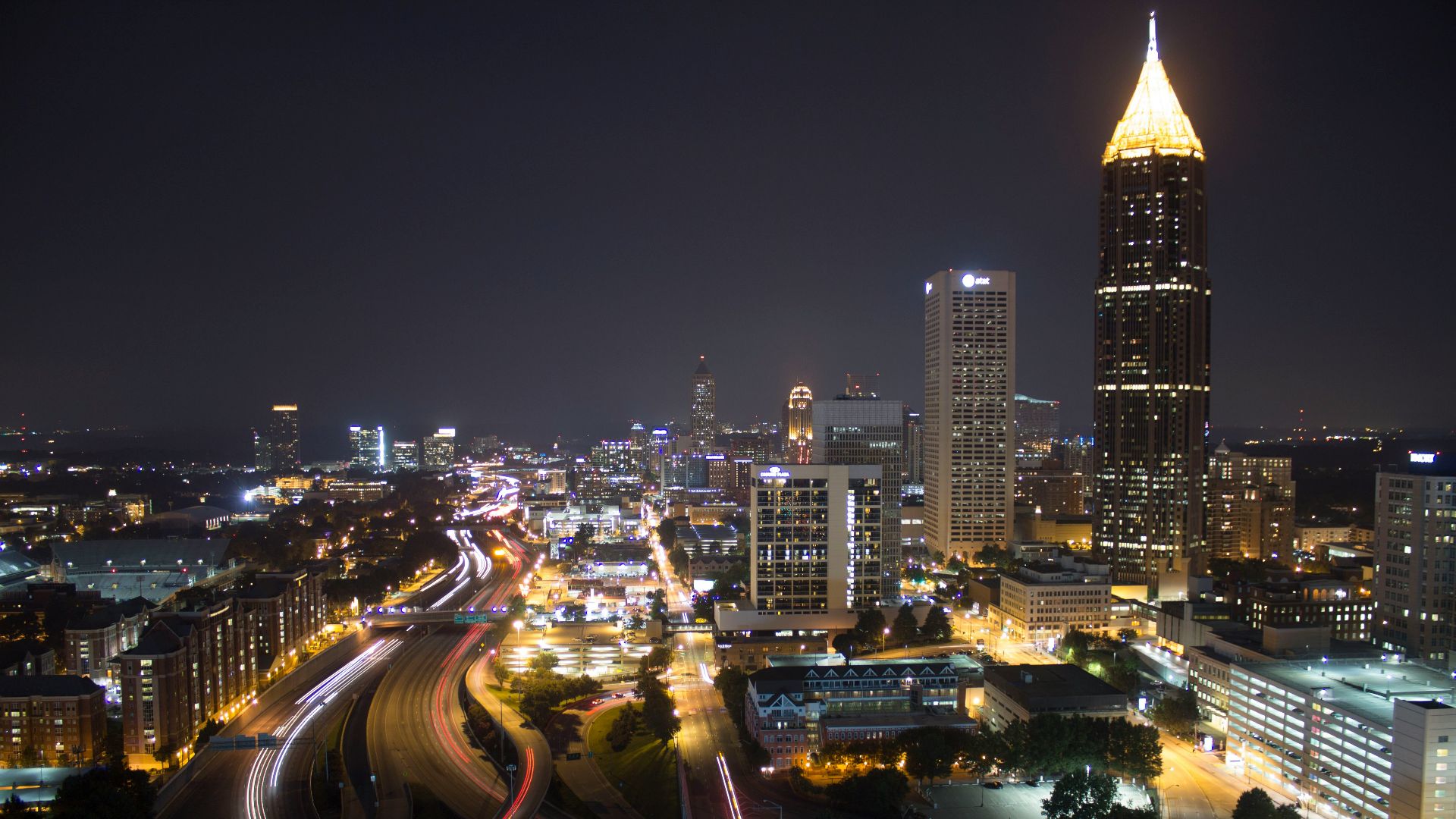 high-angle photography of city