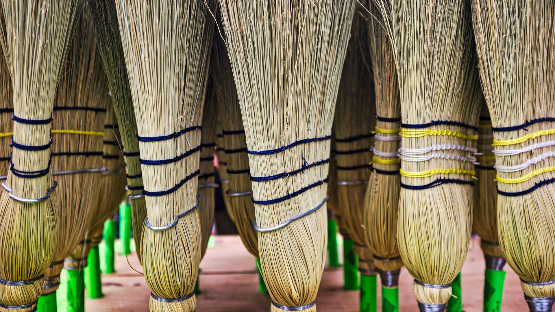 shallow focus photo of broom