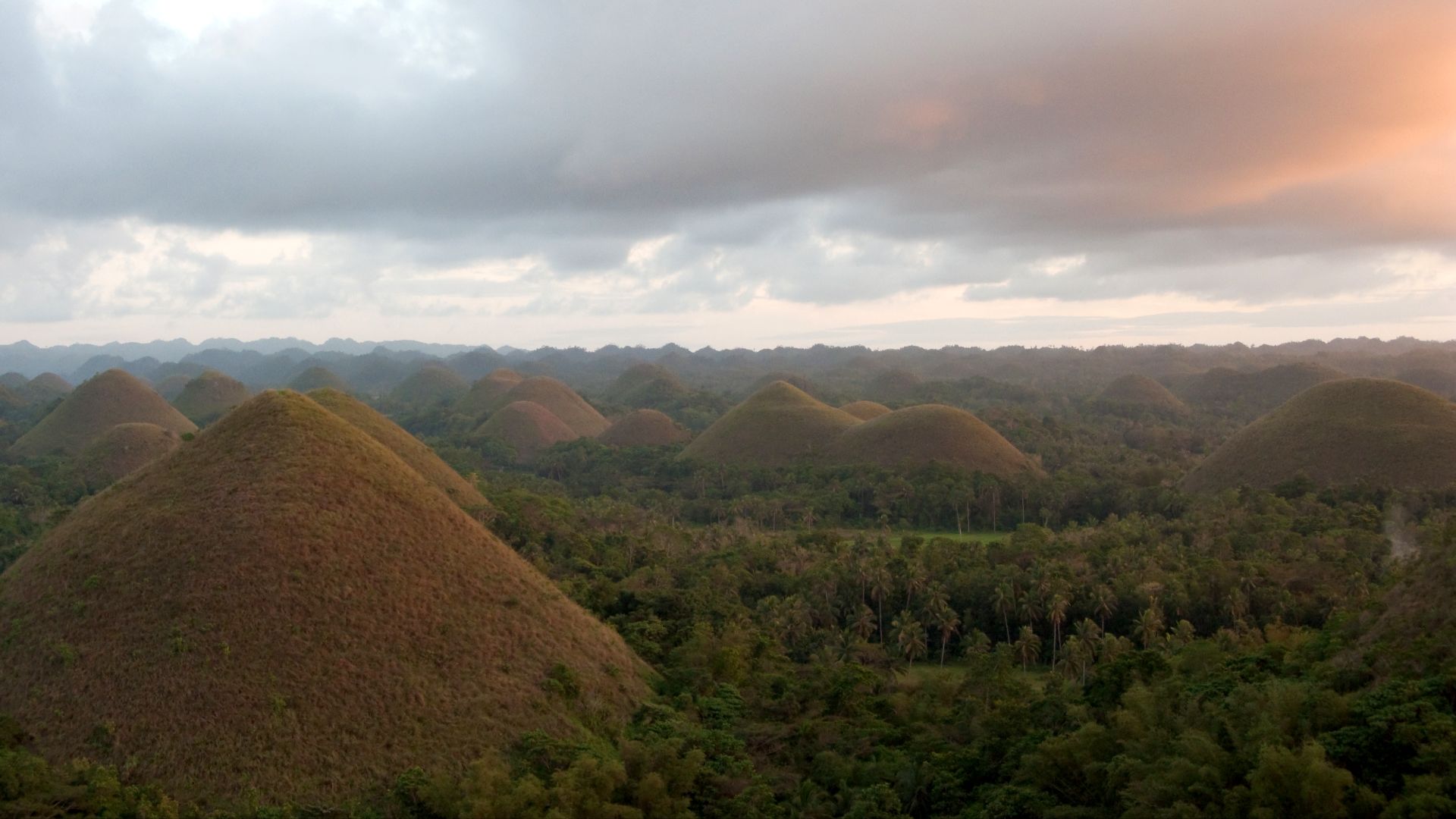 File:Bohol Hills, Chocolate Hills, Sunset, Philippines.jpg