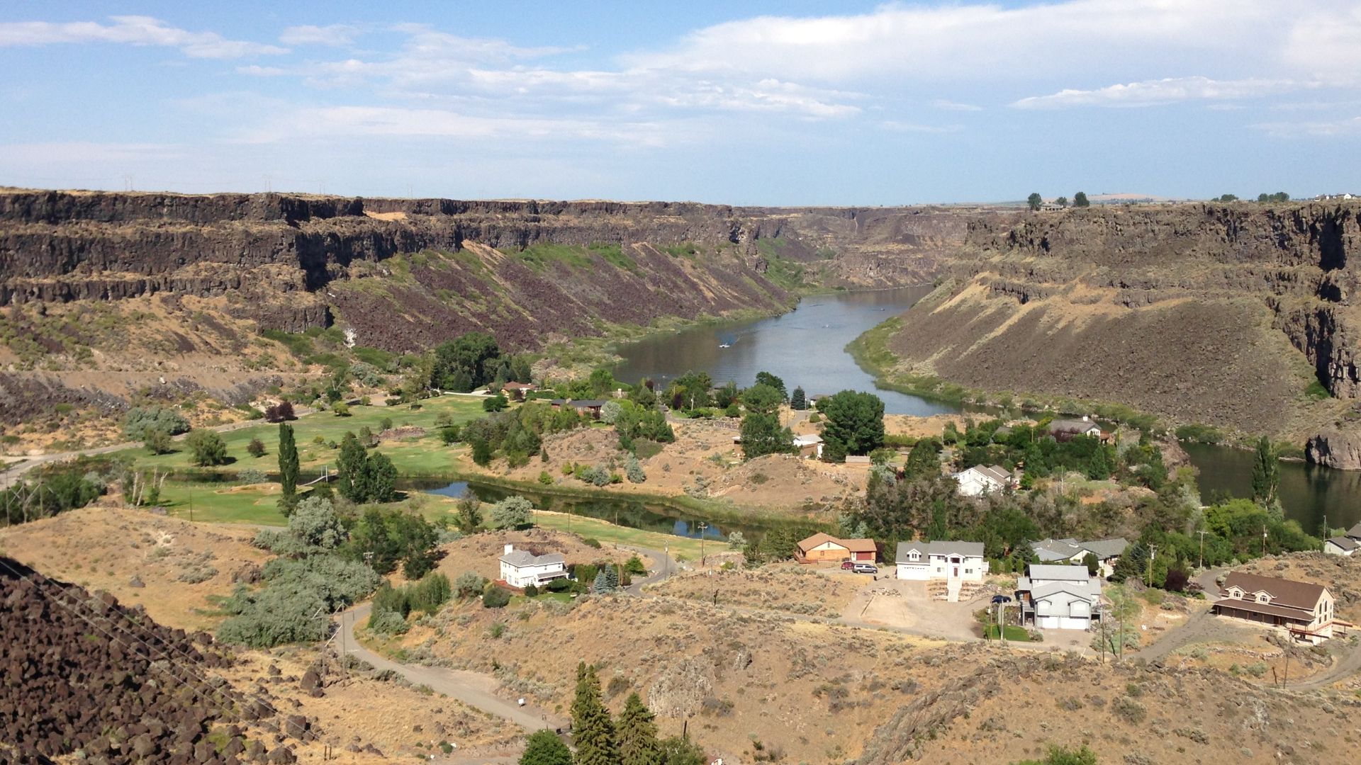File:2013-07-07 17 37 07 View east up the Snake River Gorge from just northwest of Shoshone Falls in Idaho.jpg