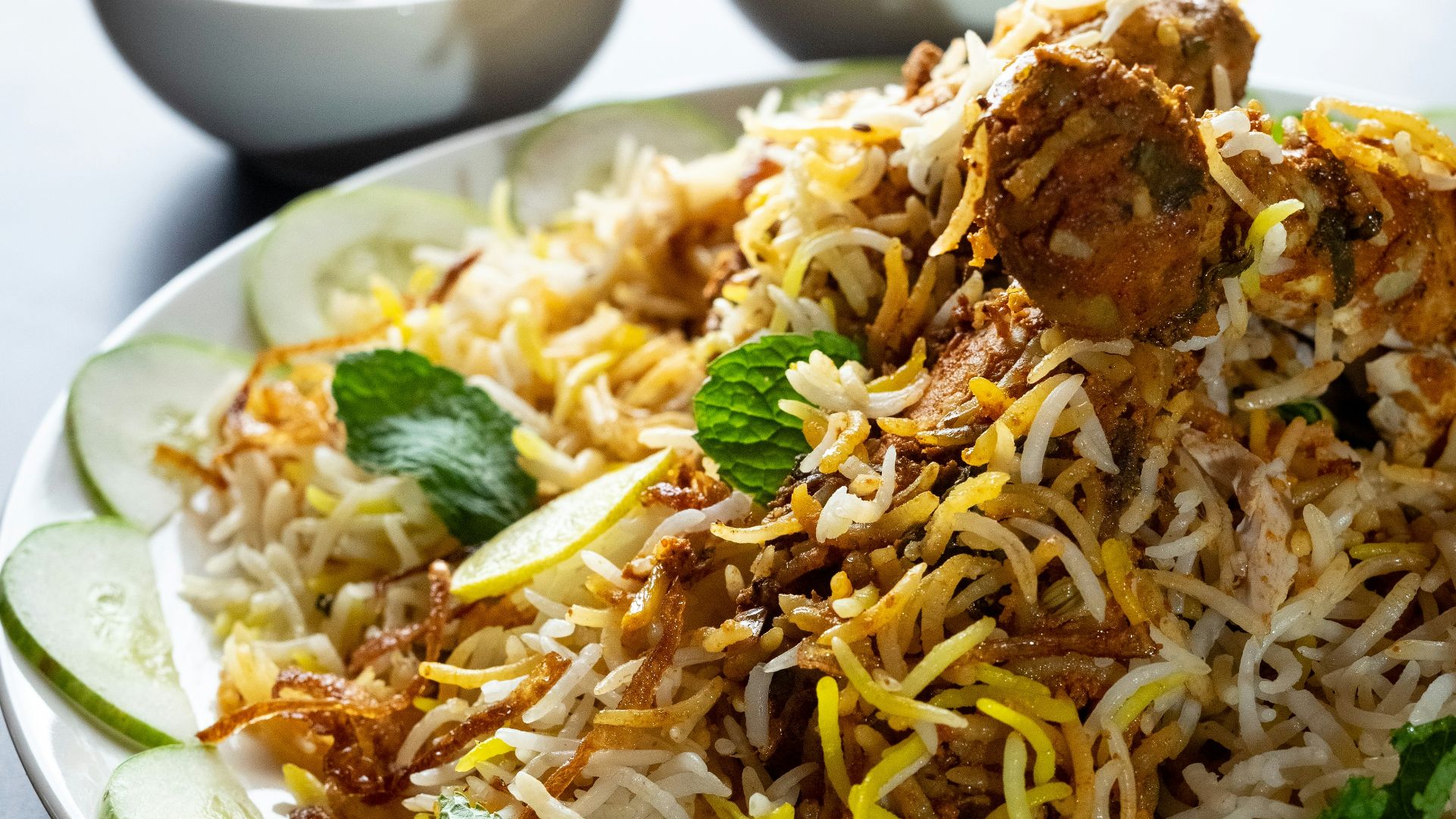 cooked food on white ceramic plate