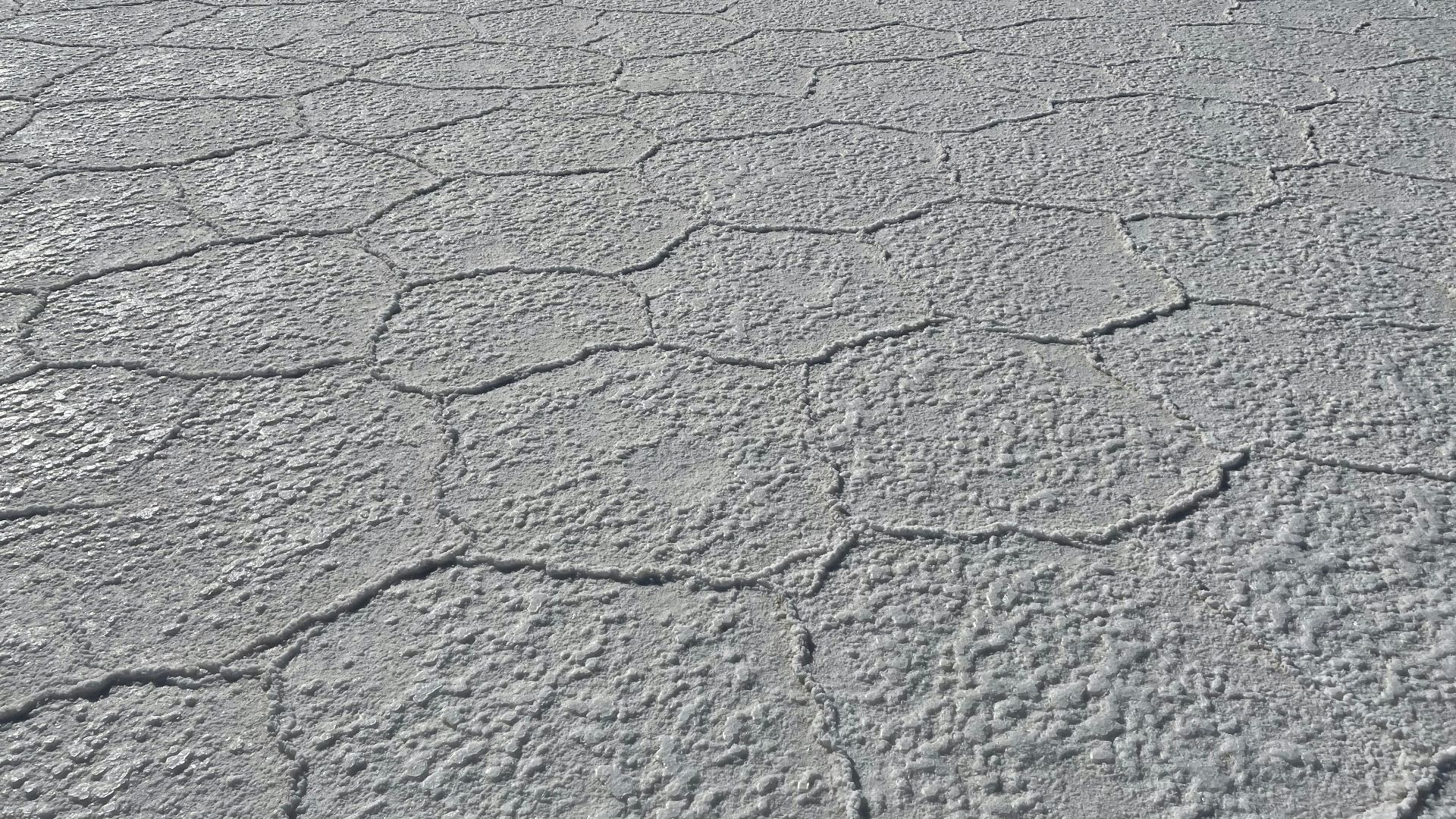 a cracked dry ground