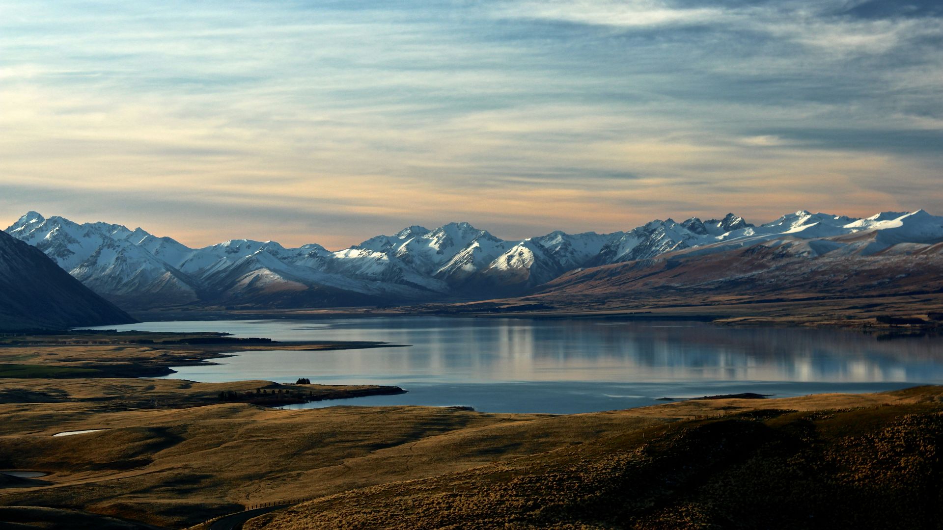 landscape photography of lake and mountain