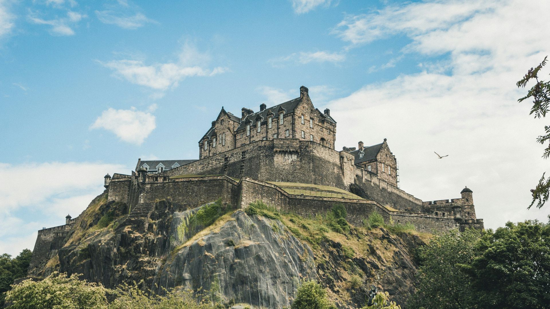 gray concrete castle