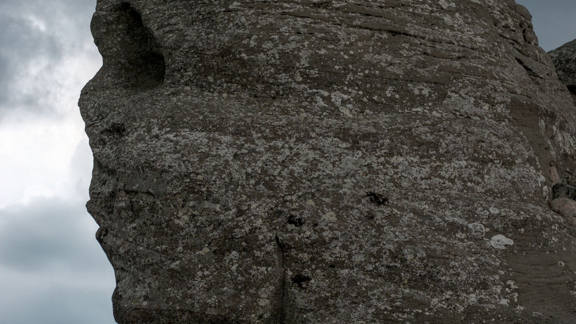 a large rock structure