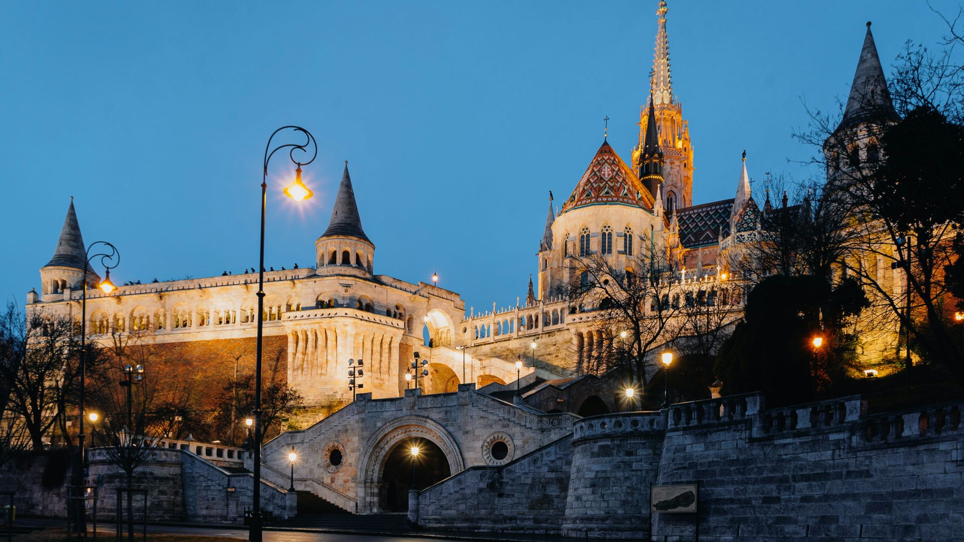 a castle on top of a building