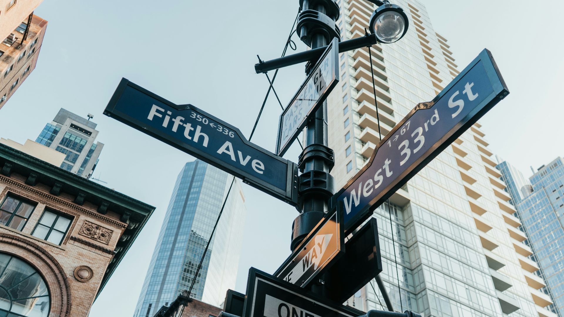 black and white street sign