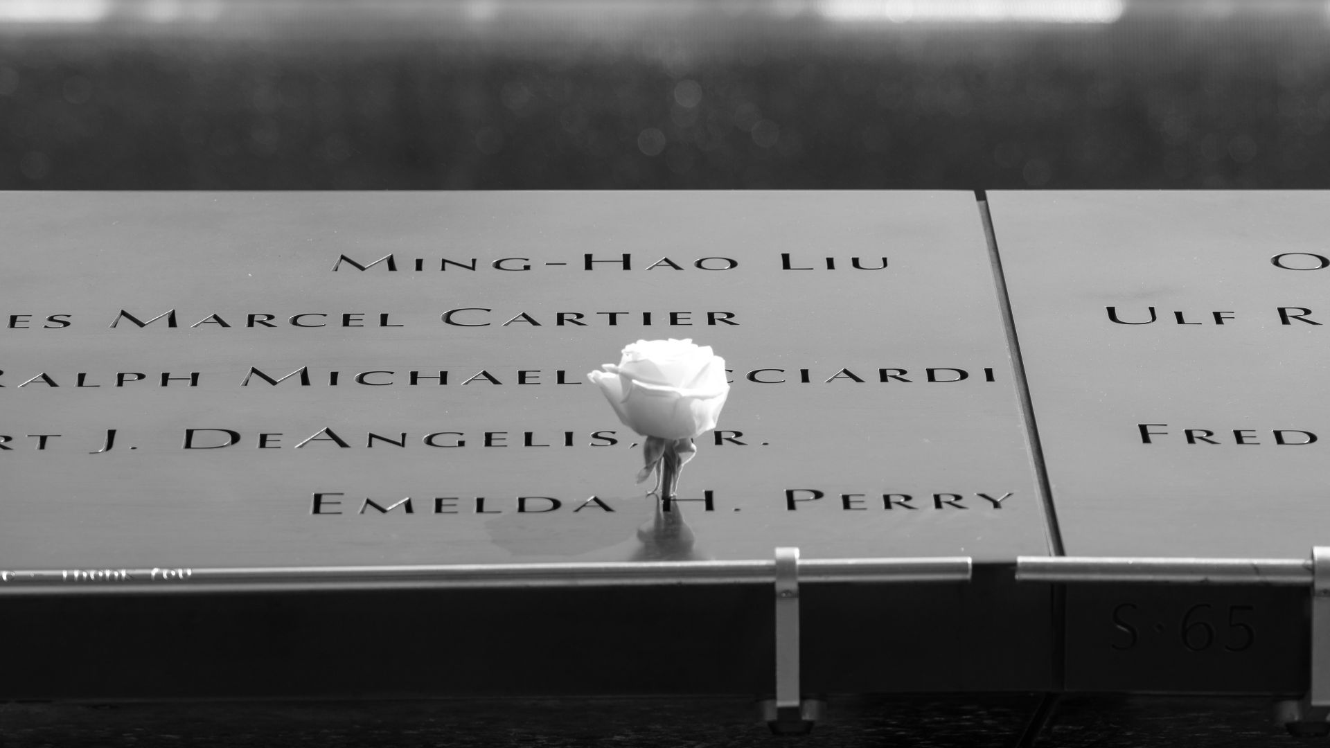 a black and white photo of a memorial