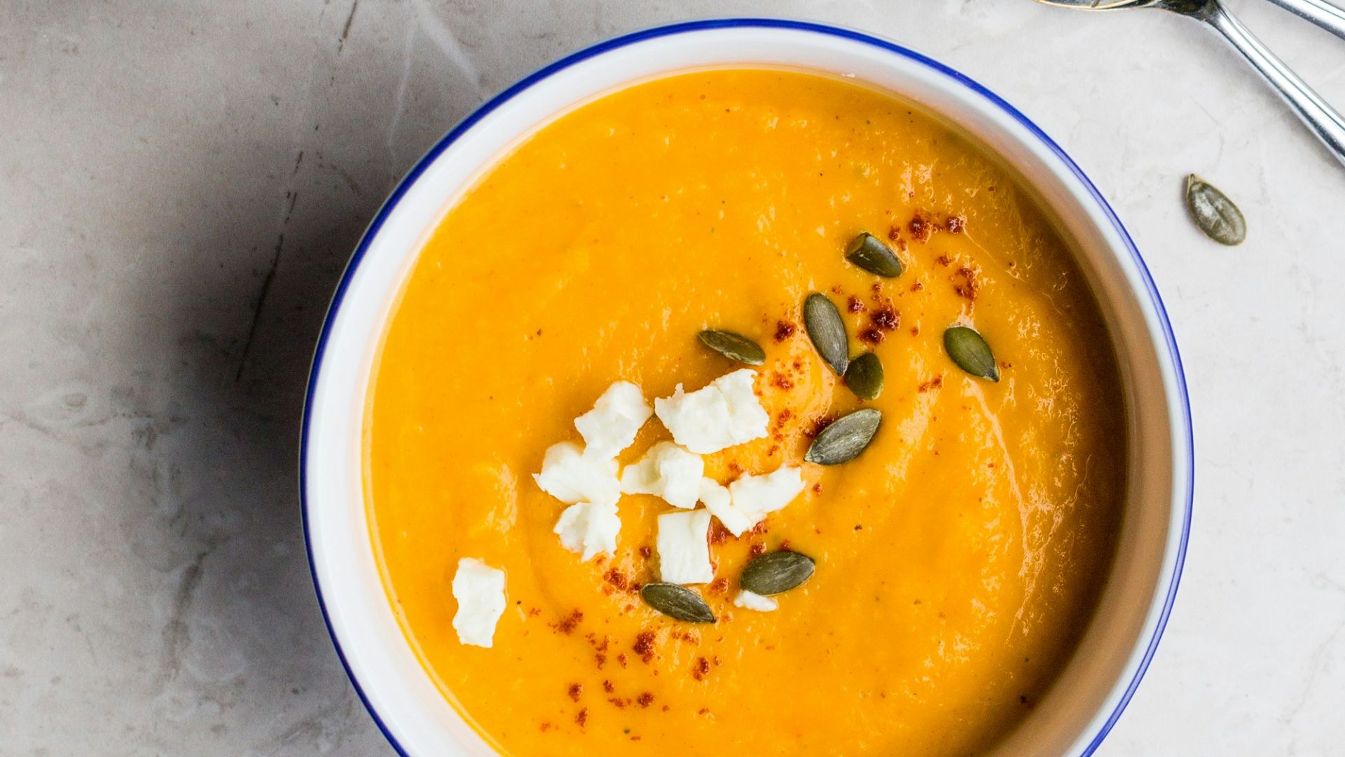 two sauces topped with seeds