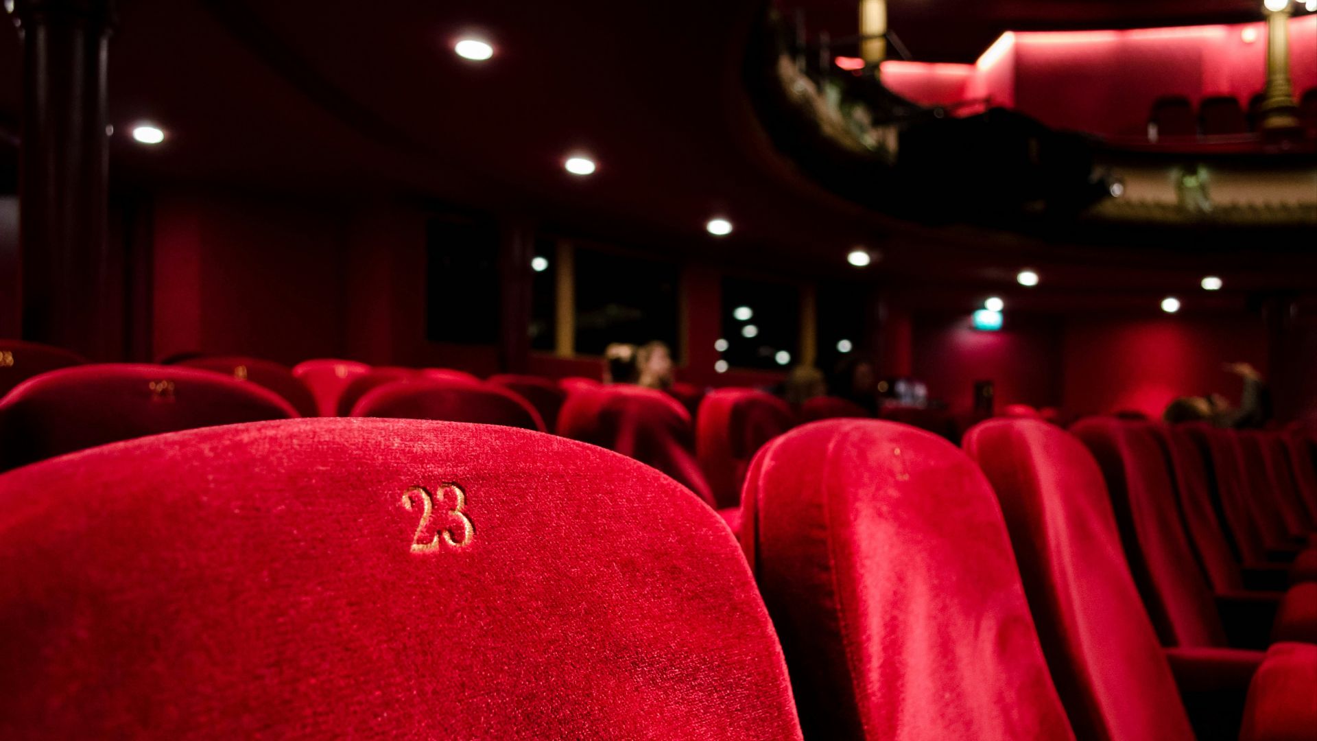 red cinema seat number 23