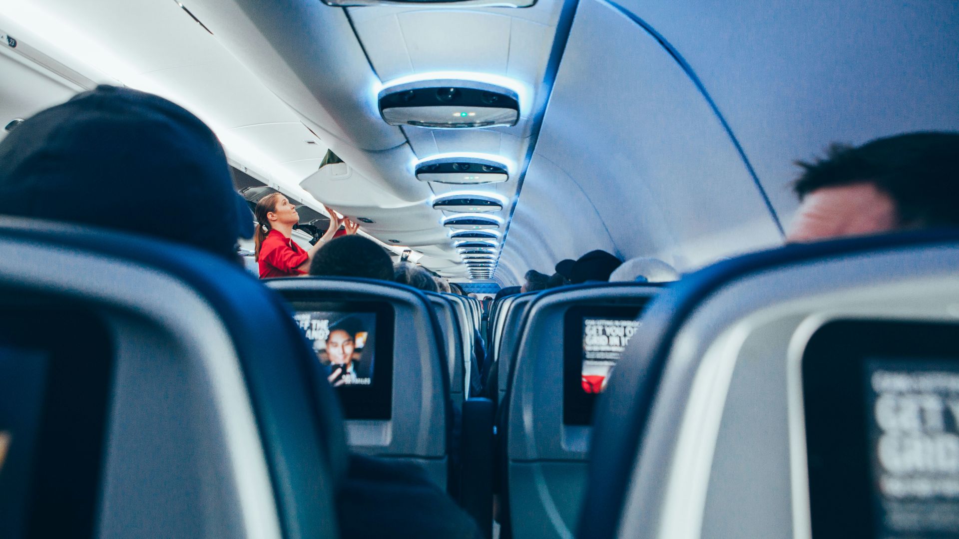 photo of plane interior