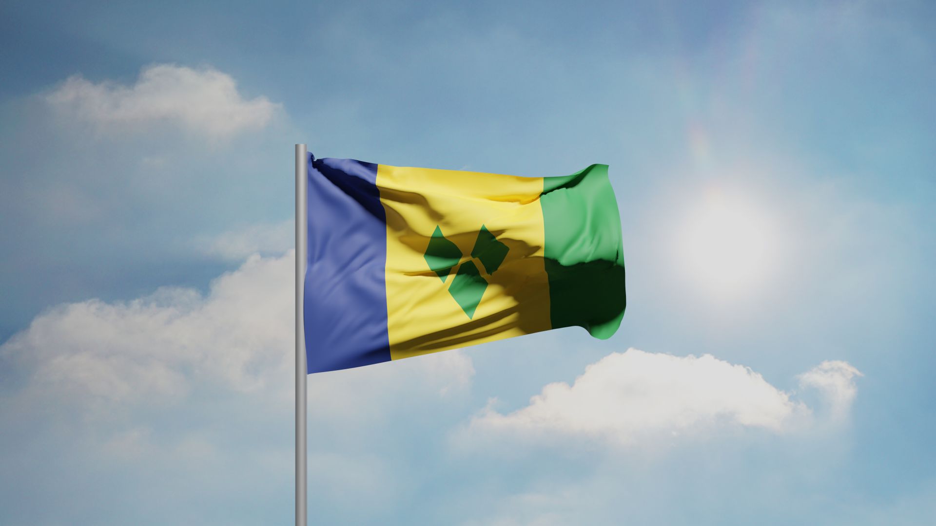 File:CGI Saint Vincent and the Grenadines Flag.png