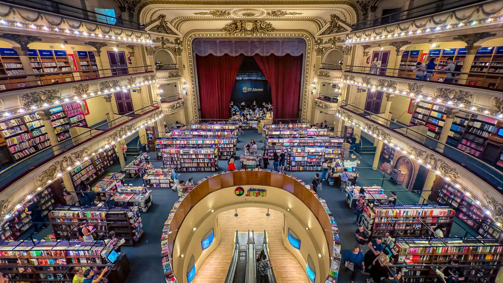 a large library filled with lots of books