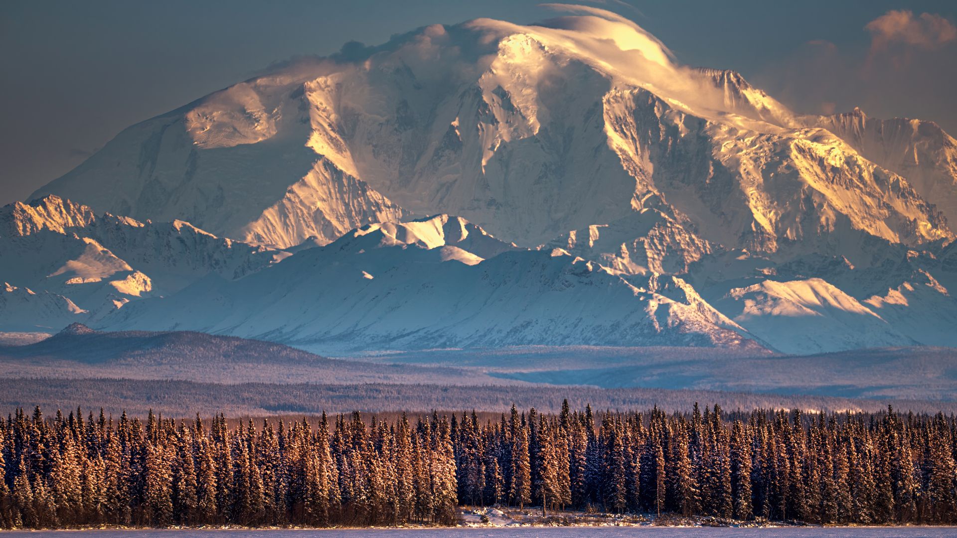 File:Mt Blackburn Sunset Winter.jpg