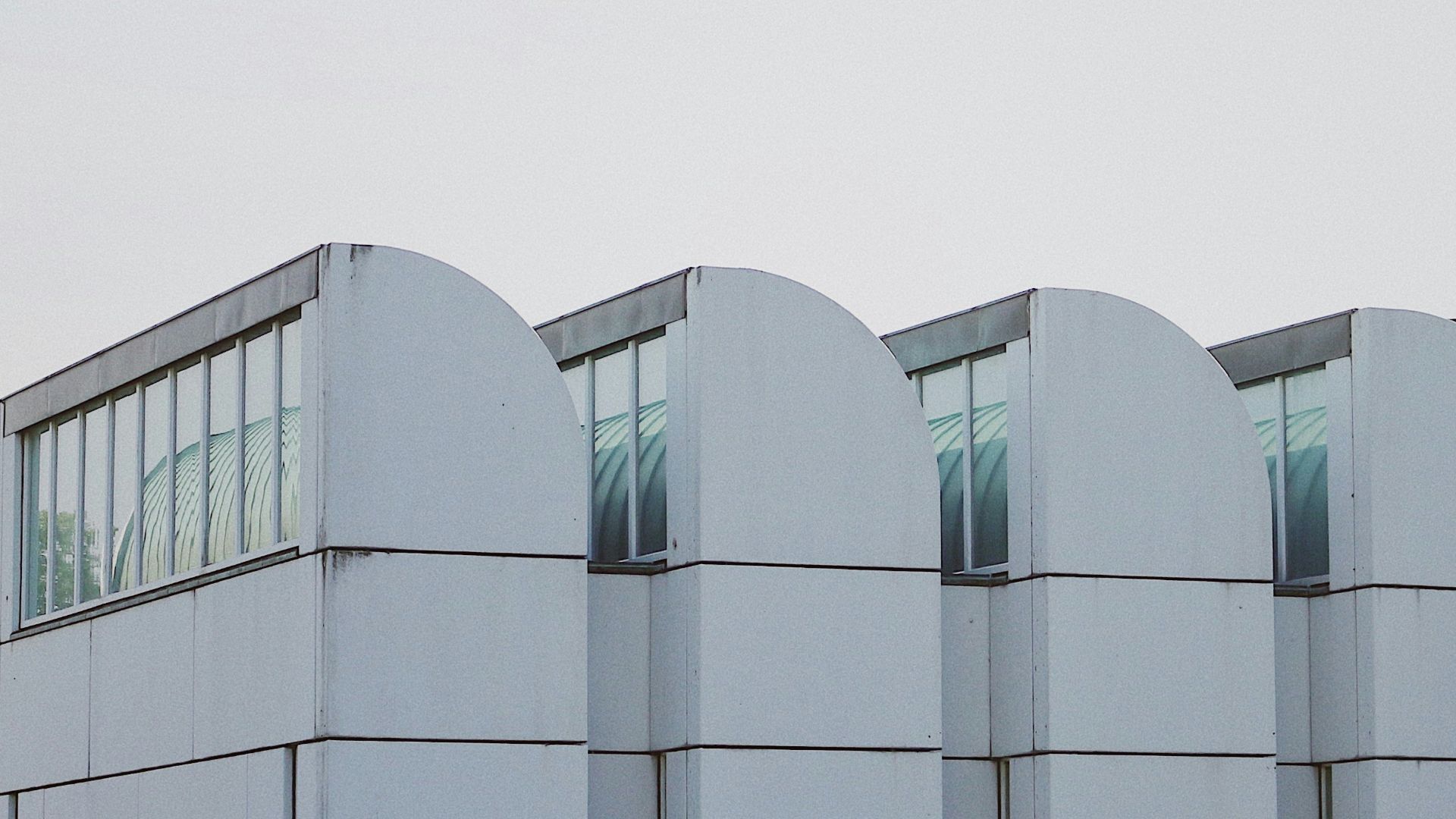 architectural photography of white building