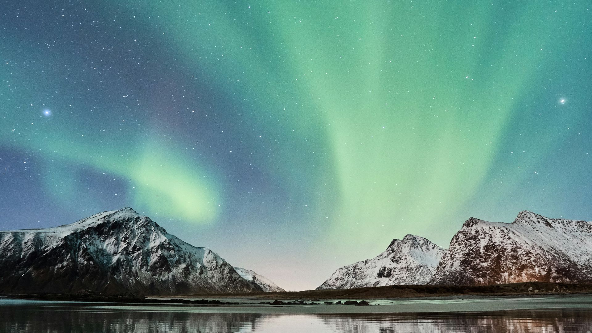 landscape photo of mountains near lake wallpaper