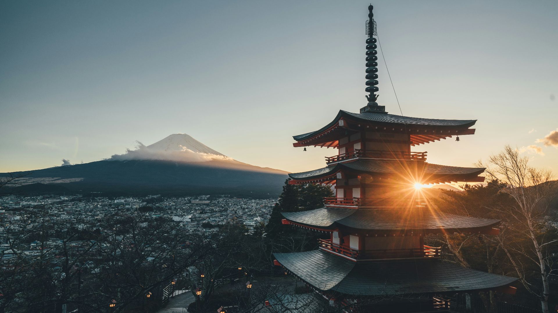 pagoda temple surrounded by trees