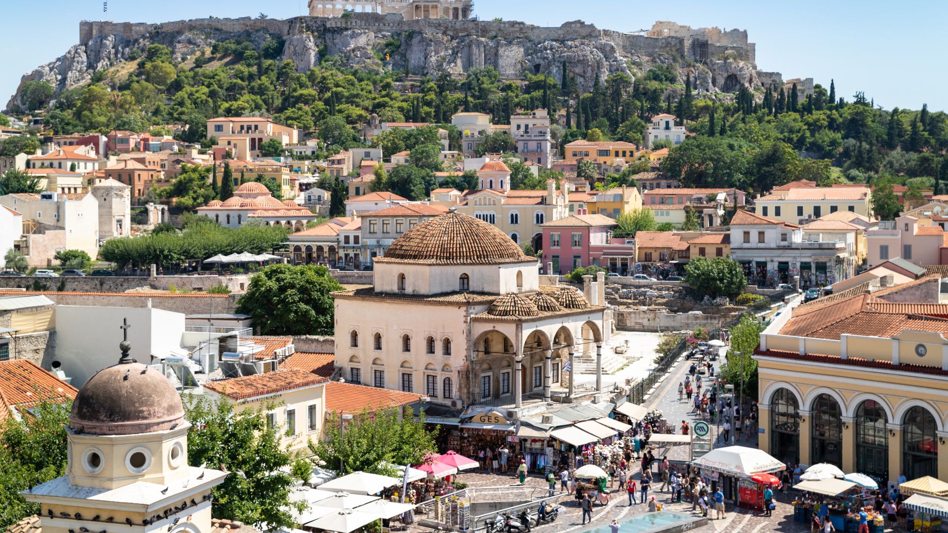File:Monastiraki Square and Acropolis in Athens (44149181684).jpg