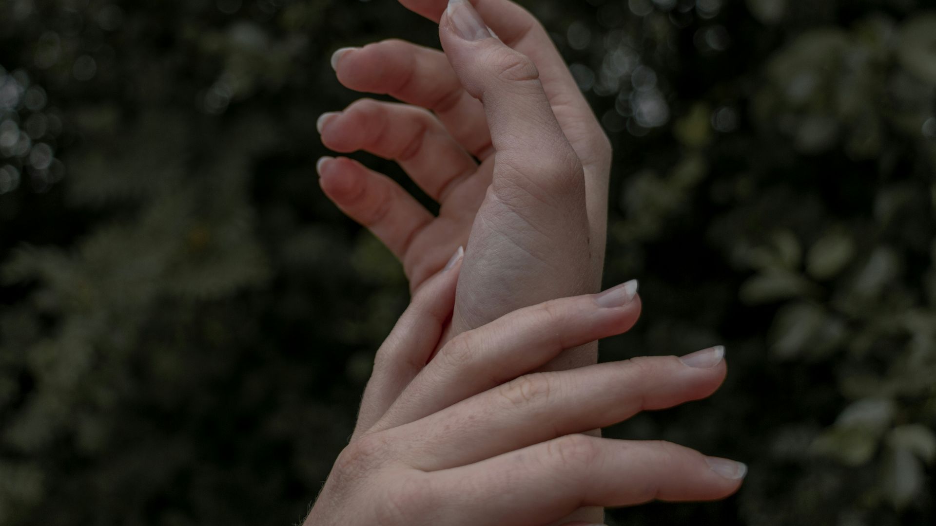 persons left hand with gold ring