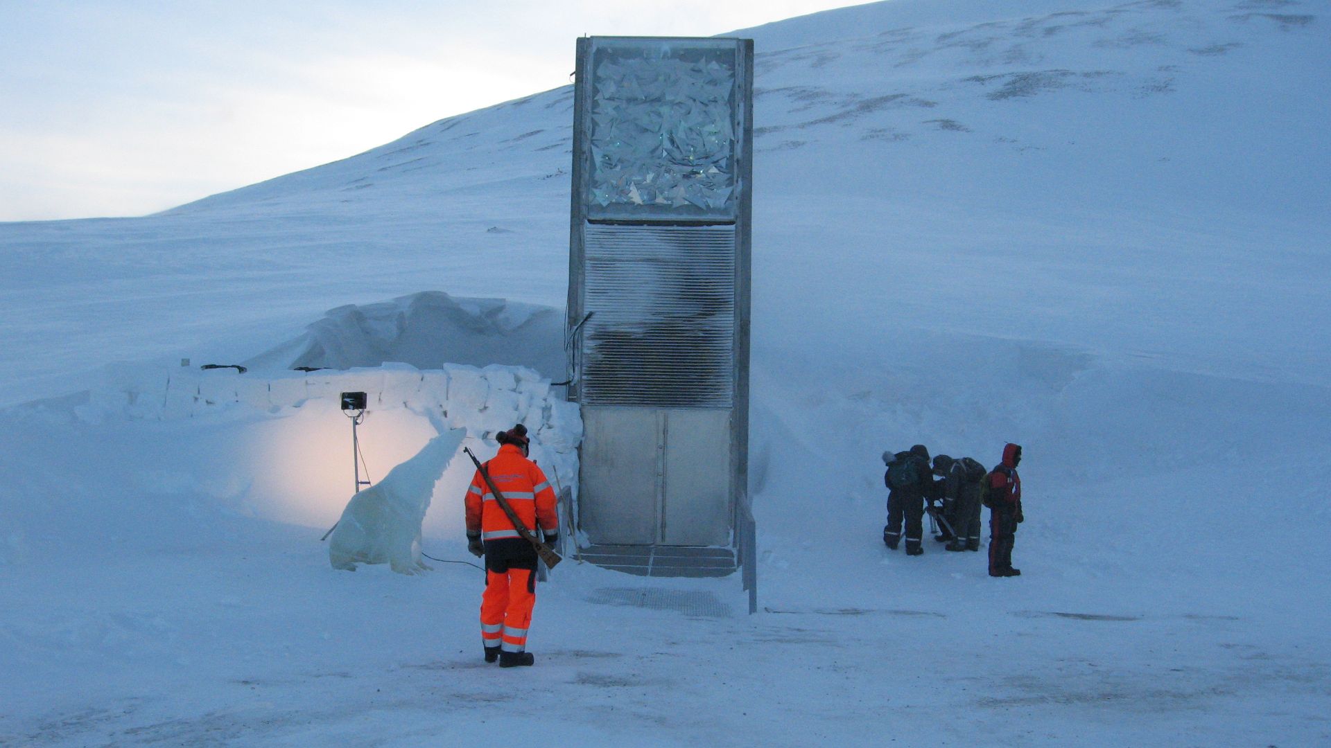 File:Svalbard Global Seed Vault is well guarded.jpg