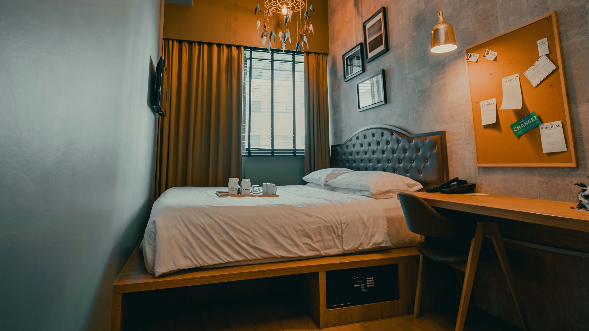 white bed linen on bed