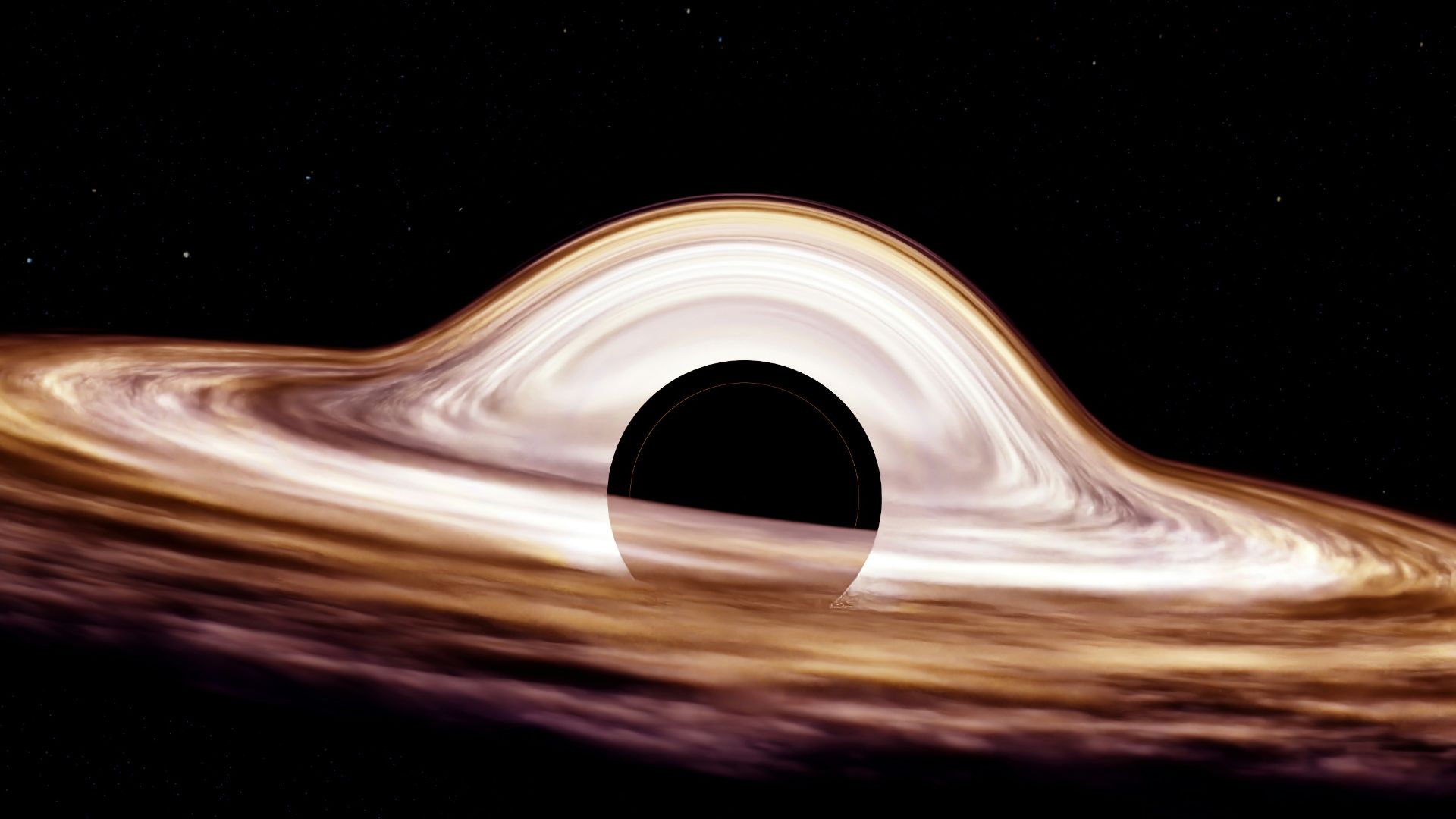 a black hole in the center of a black hole