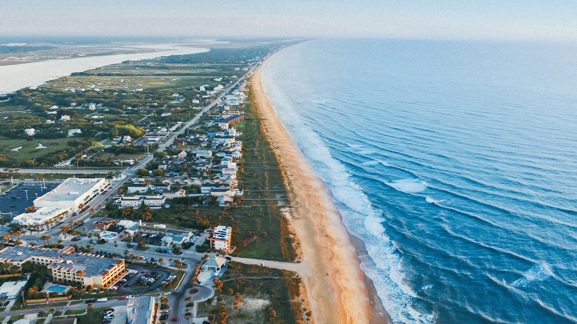aerial photo of village