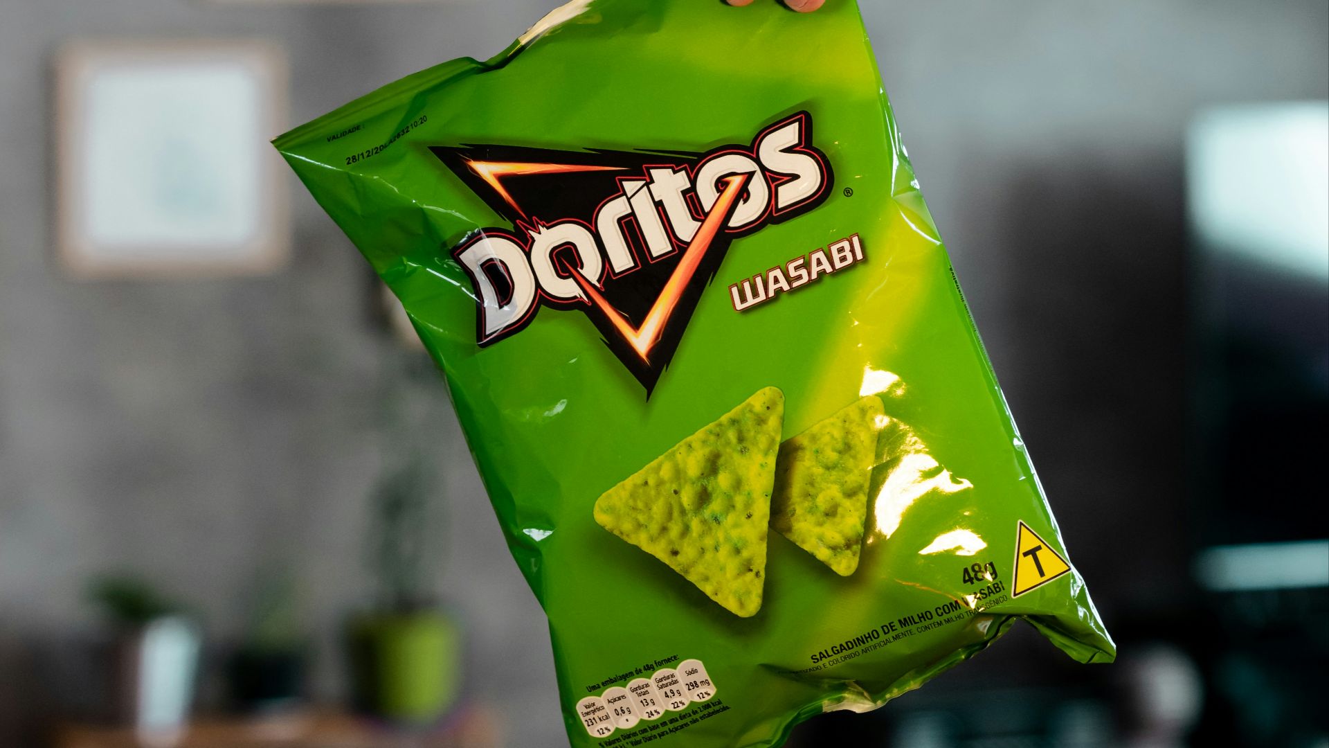 green and yellow plastic pack