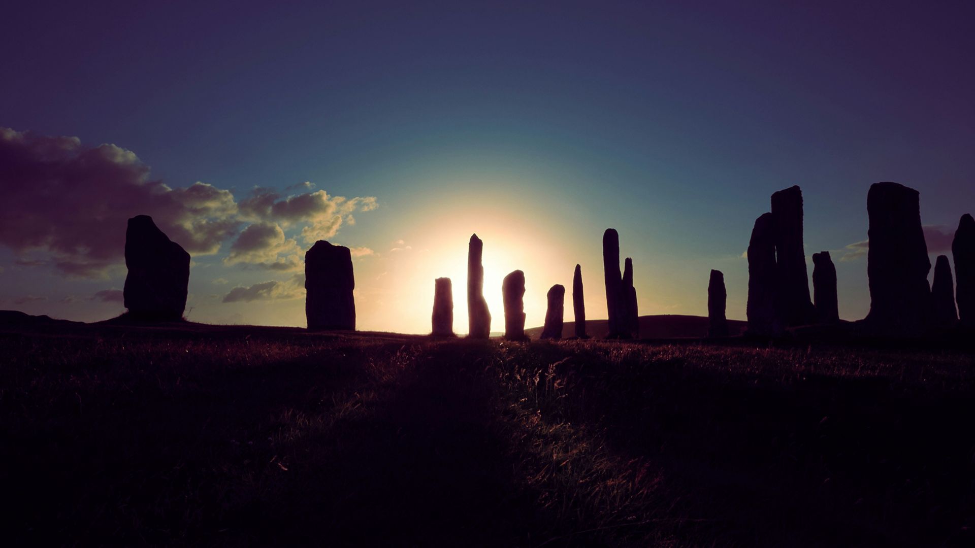 Stonehenge under blue sky