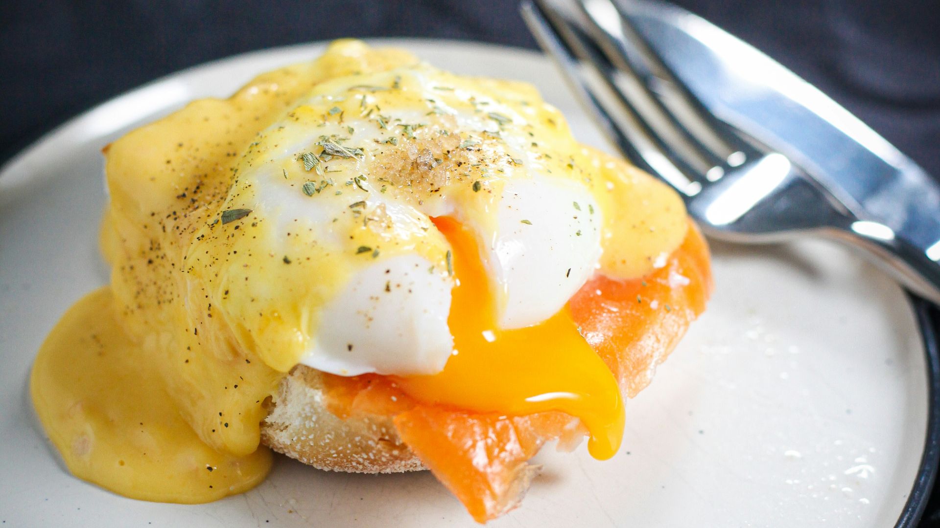 egg omelet on white ceramic plate