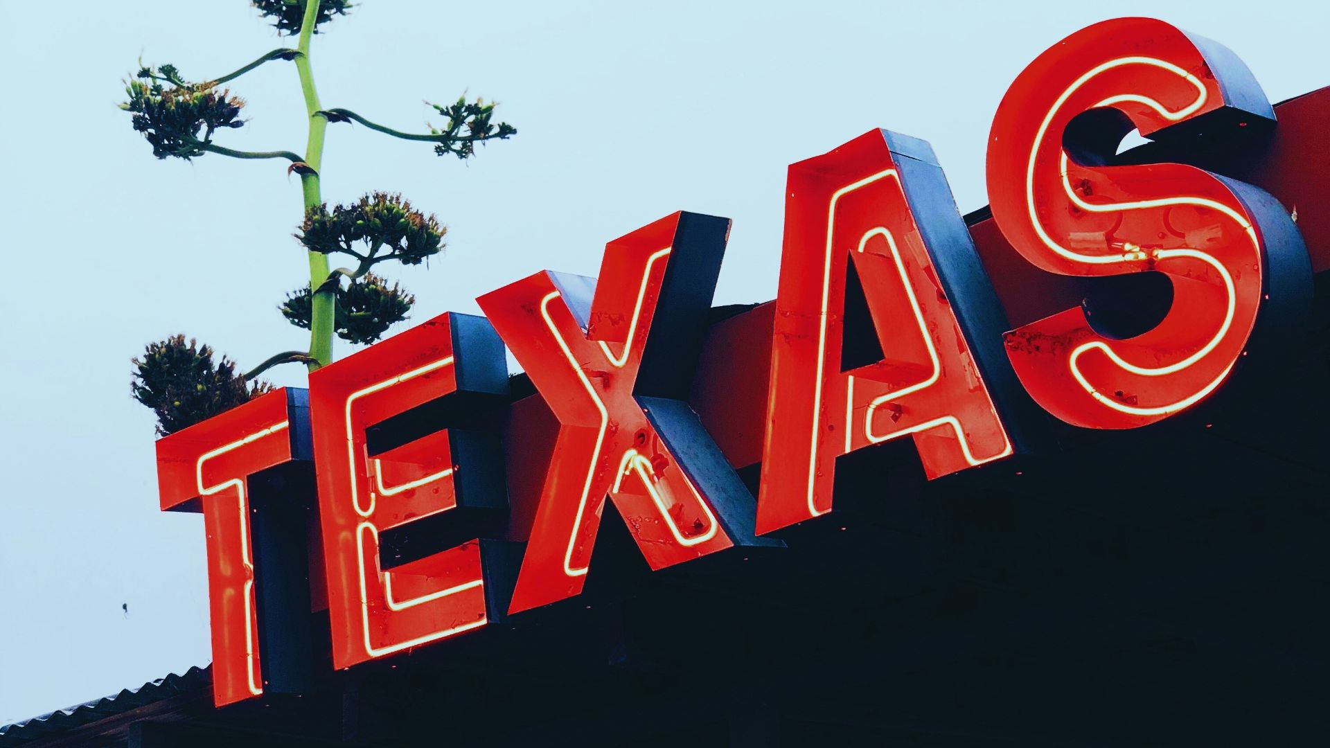 red Texas store signage