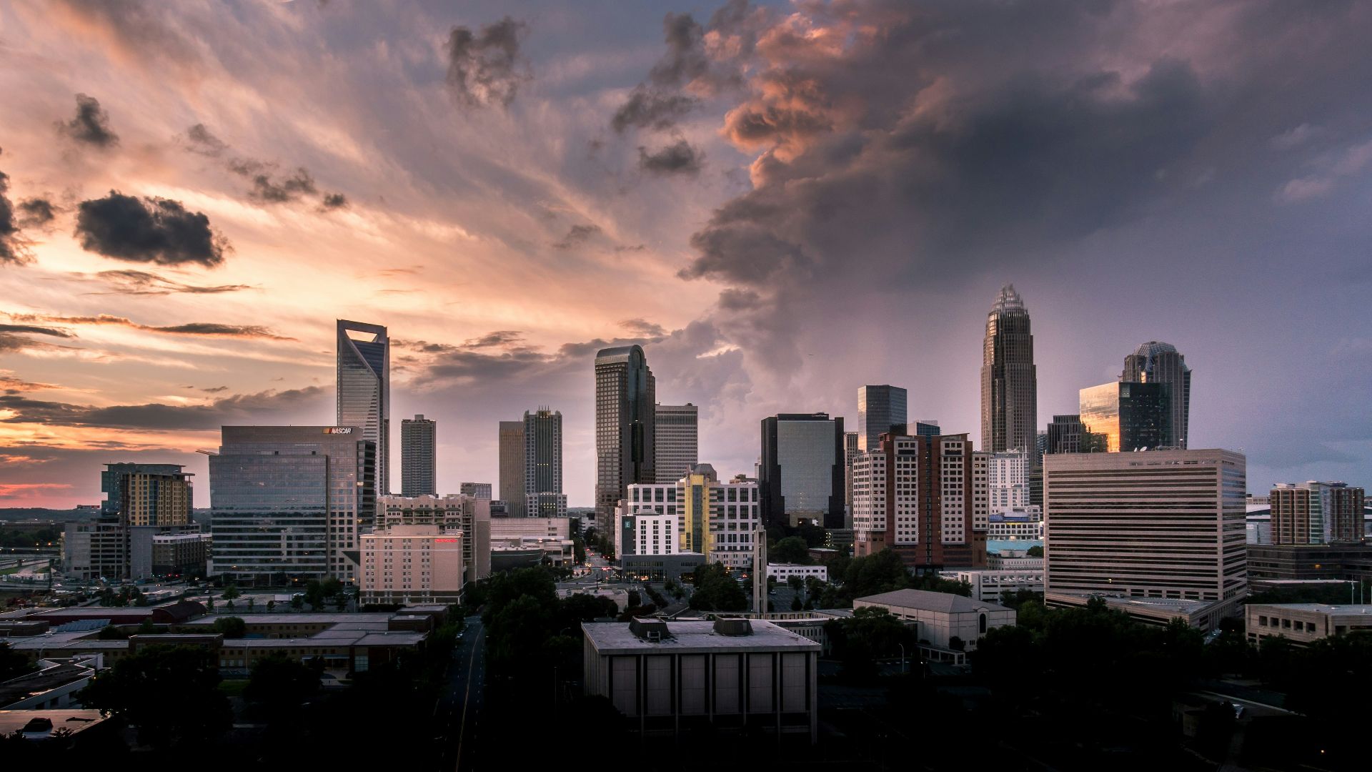 bird's-eye view of city