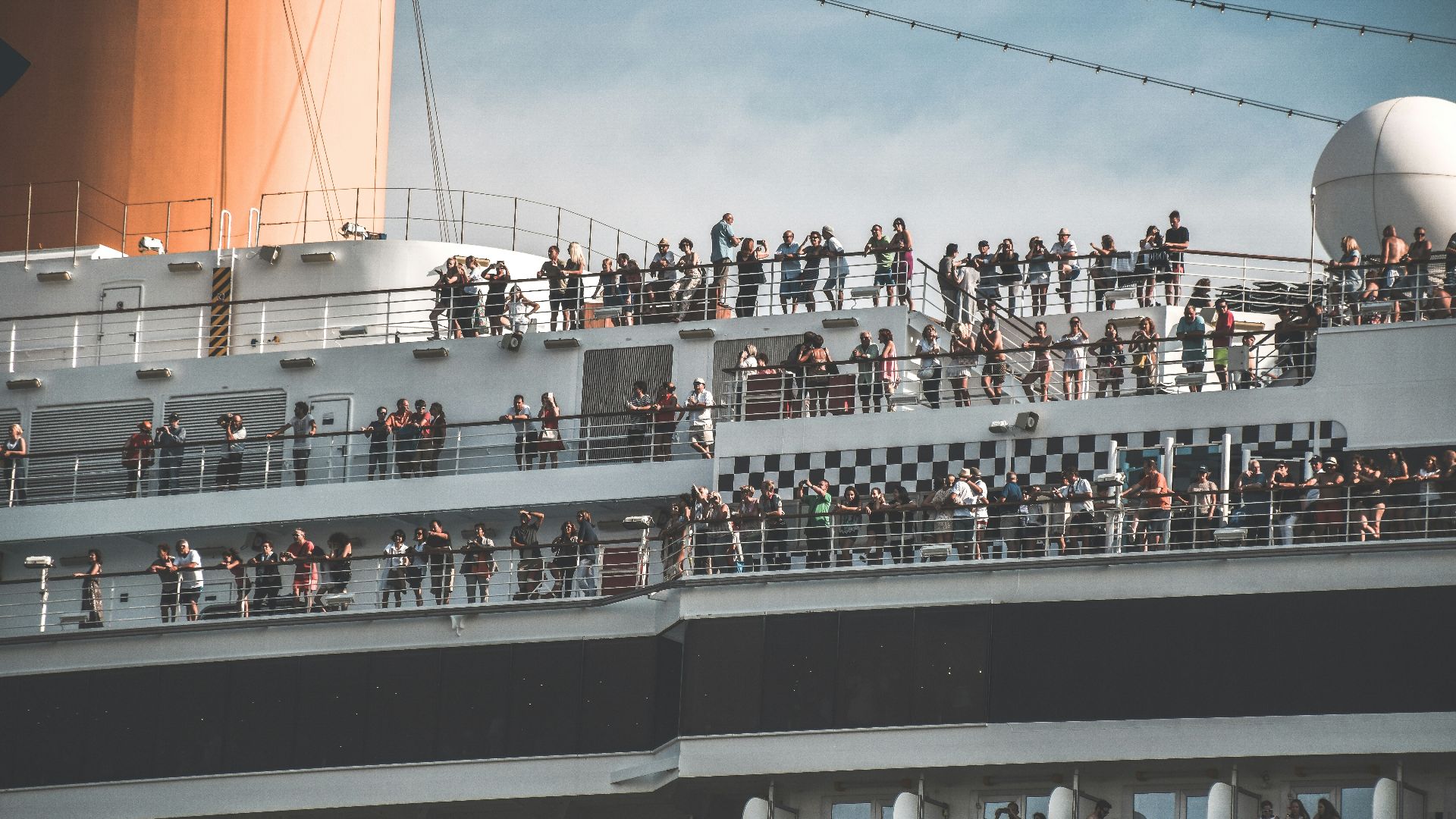 white and black cruiser ship