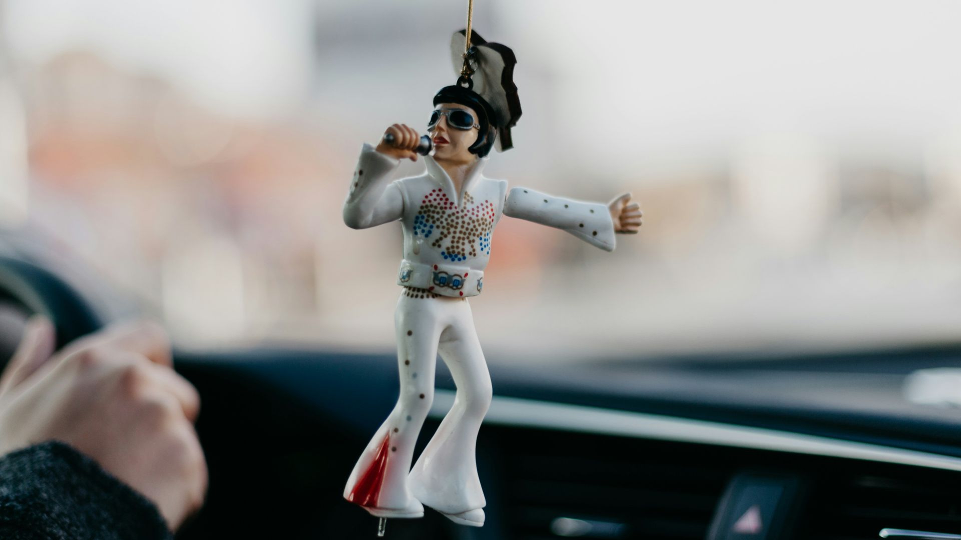 selective focus photo of Elvis Presley ornament
