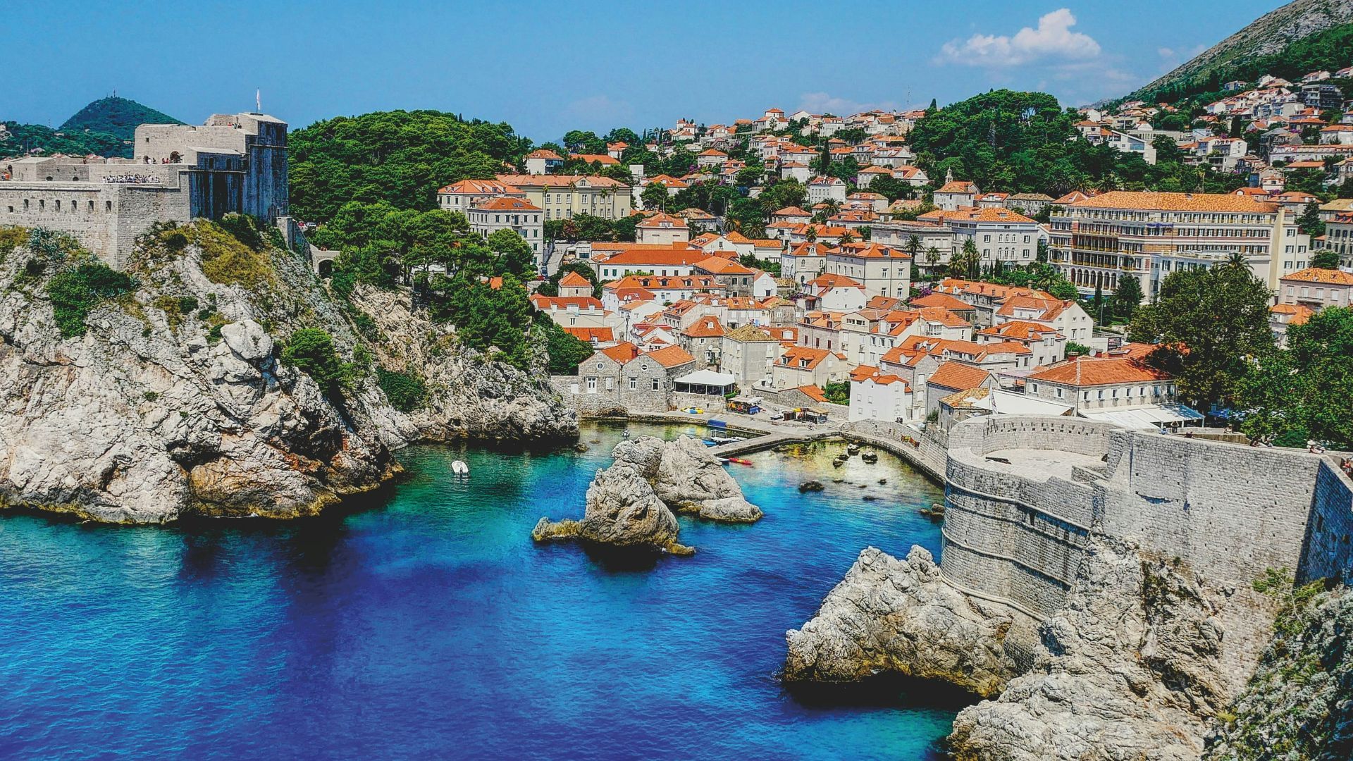 aerial photo of city