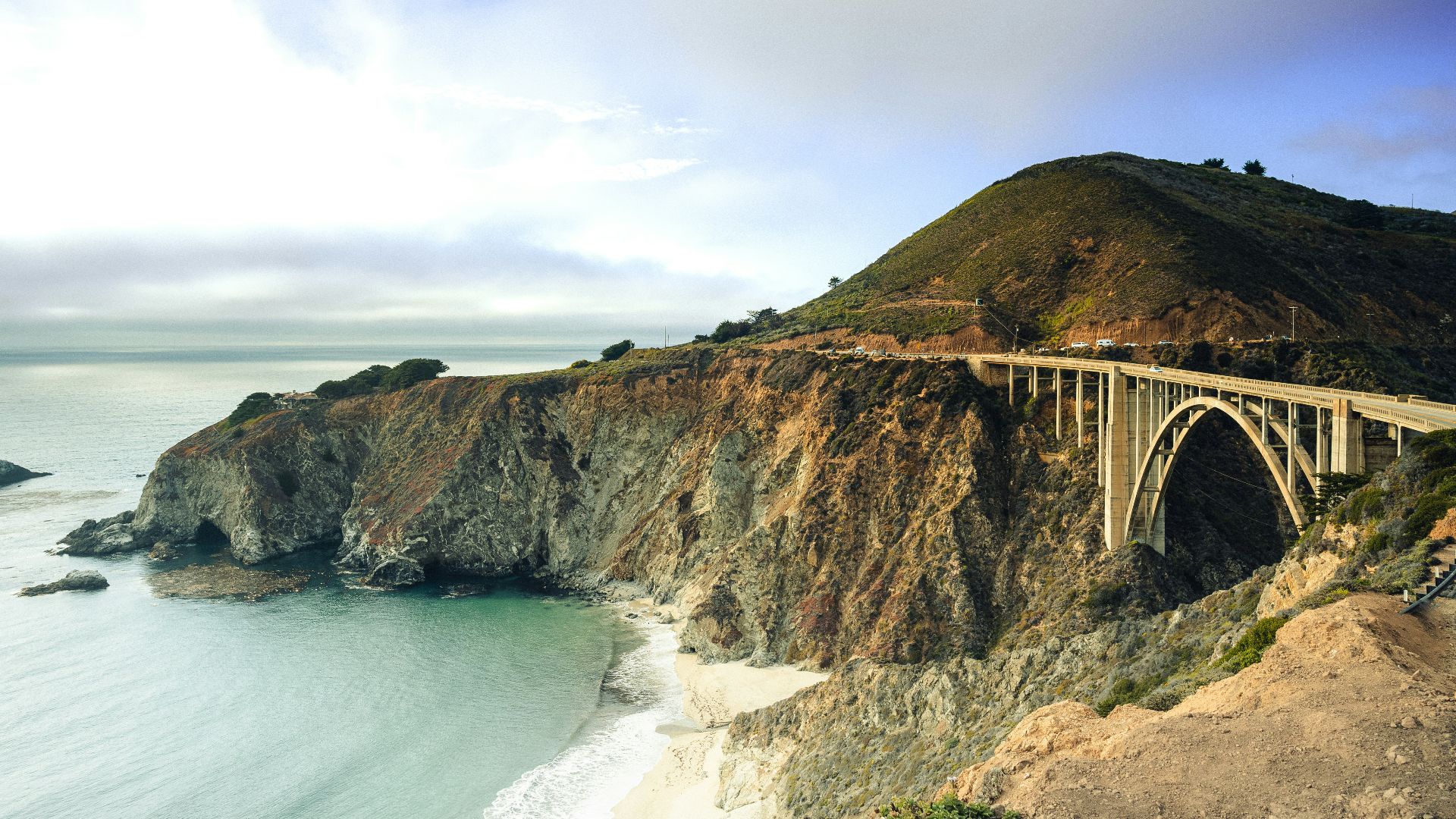 Bixby Creek Bridge over a body of water