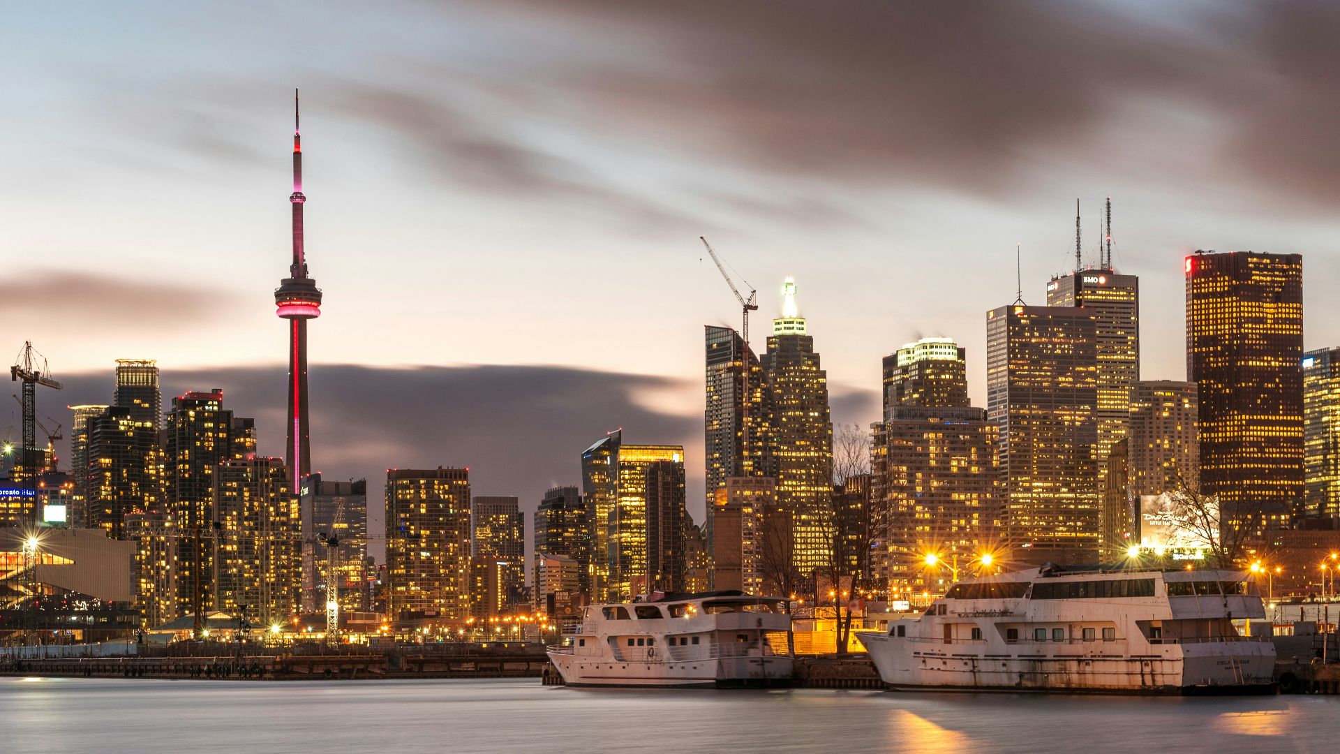 city view during nighttime photography