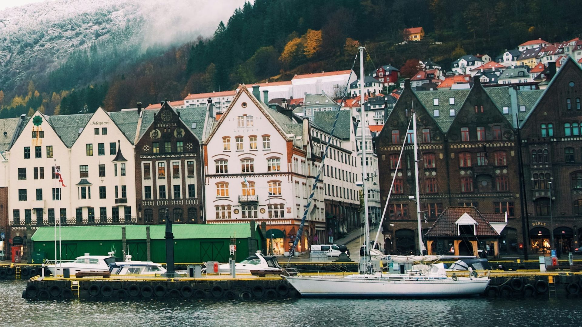 colorful townhouse beside body of water in Sweden