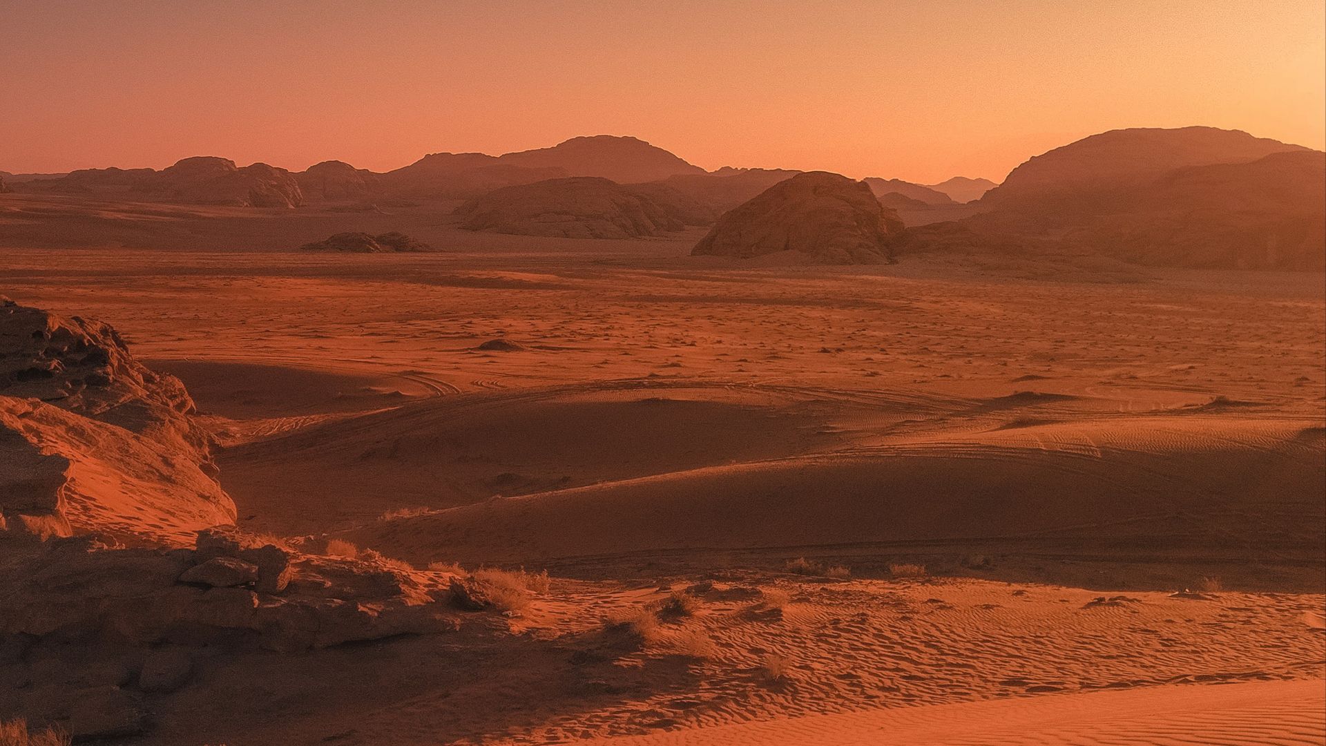 brown sand under blue sky during night time