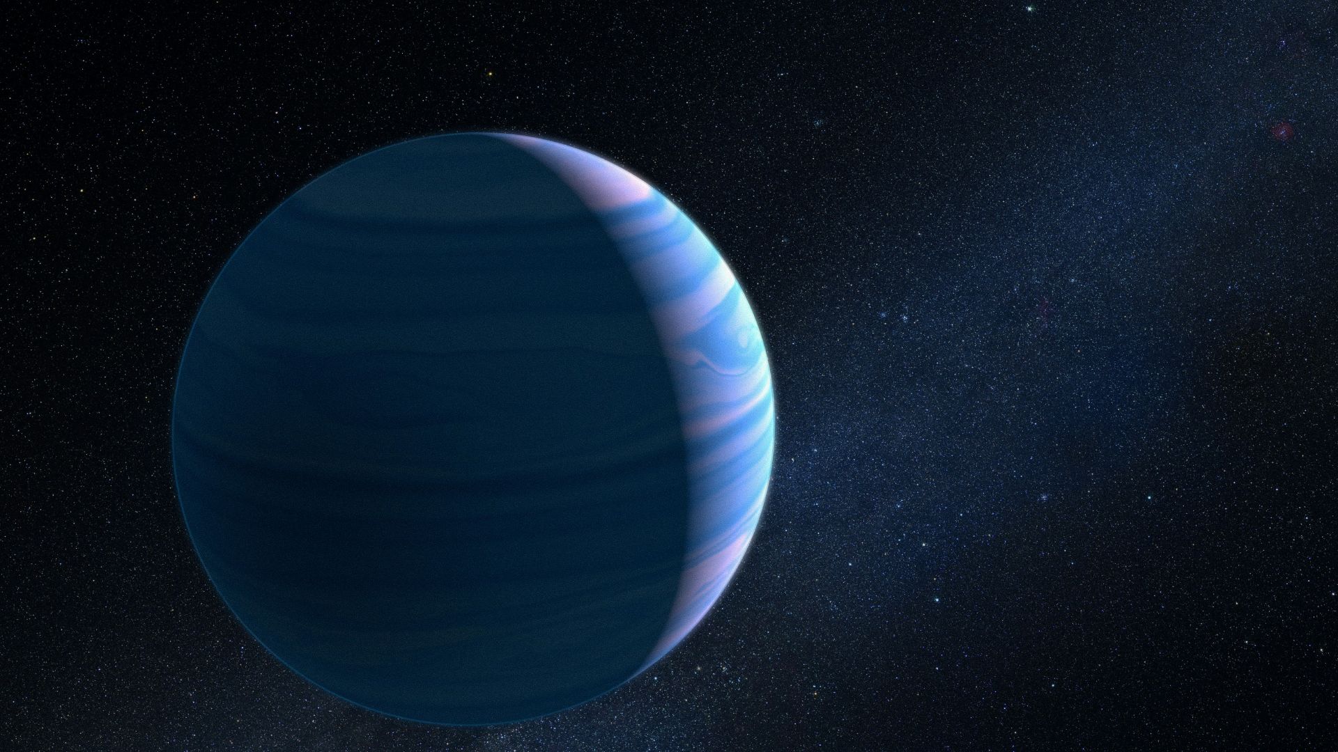 an artist's rendering of a planet with a star in the background
