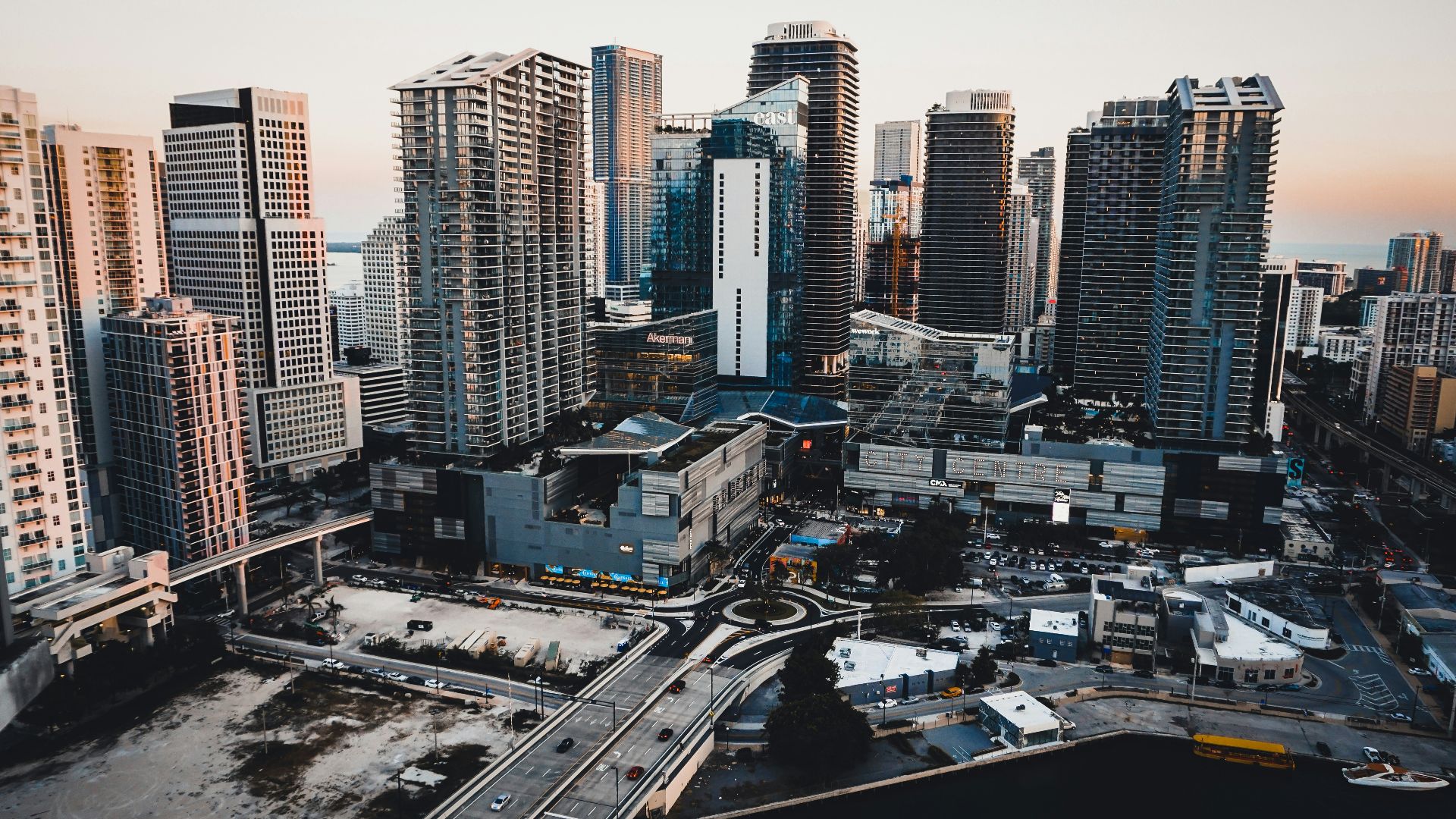 aerial-photography of city
